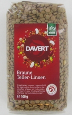 Braune Linsen, Bio, Davert, 500 g