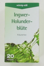 Ingwer mit Holunderblte, Krutertee, 20 Stck (Aufgussbeutel)