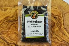 Pfefferkrner, schwarz, 60 g